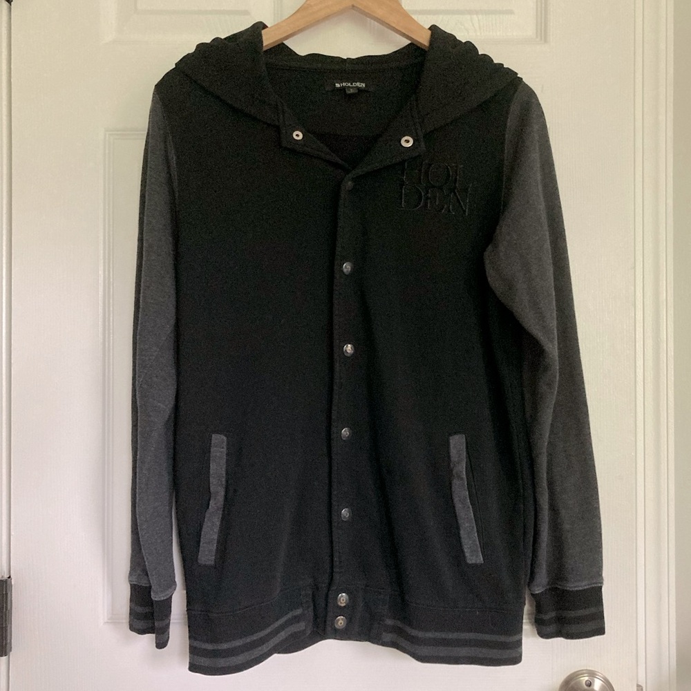 Holden snap up hooded sweatshirt